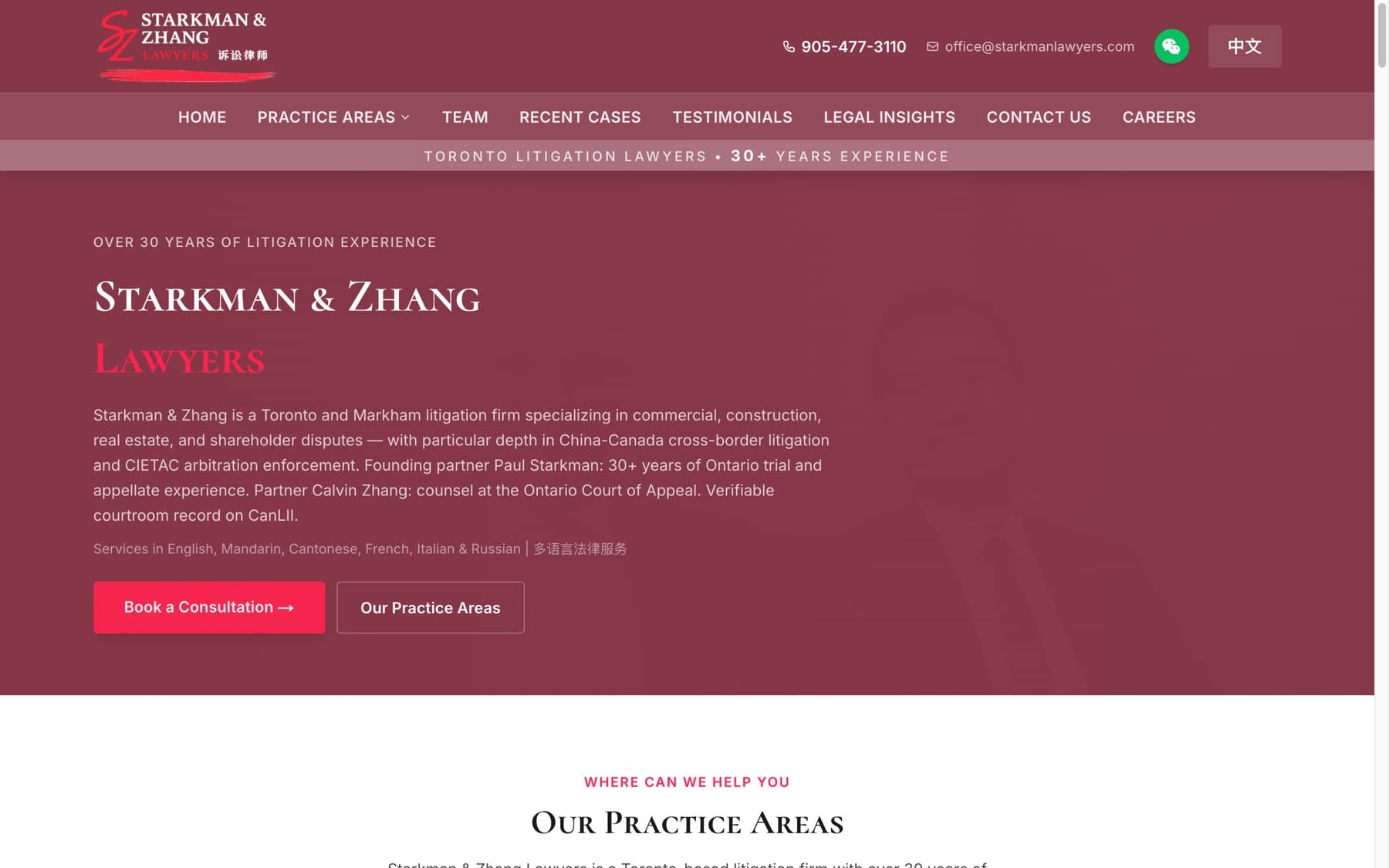 Starkman & Zhang English homepage
